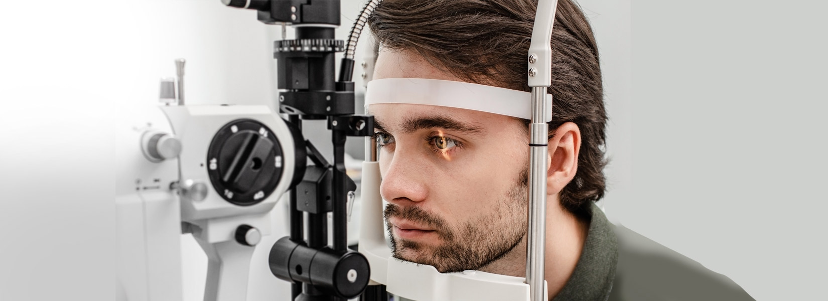 young man during eye exam in Sewickley
